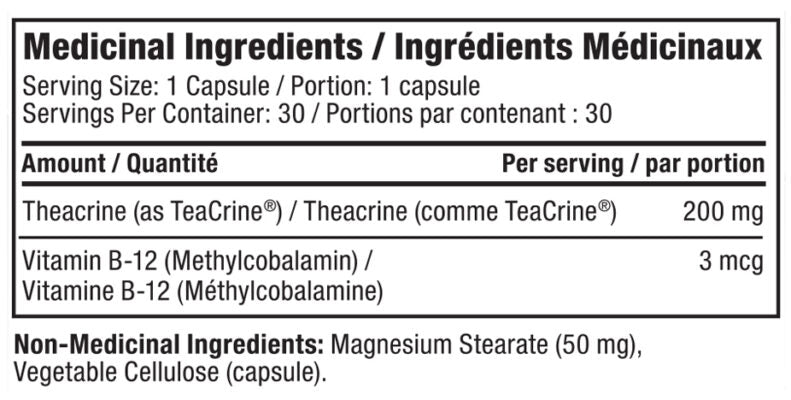 Proline Teacrine (30 Caps) - Lifestyle Markets
